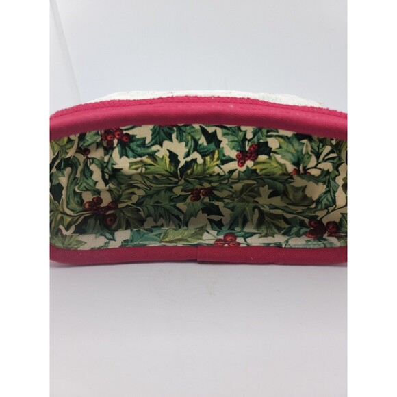 Longaberger 2004 Holiday Helper Basket and Holly Liner And Protector - Picture 11 of 16